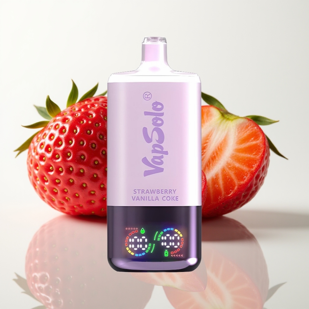 VapSolo Triple 30000 Puffs Fresa Vainilla Coca Desechable – 40ml Tipo-C 20/50mg