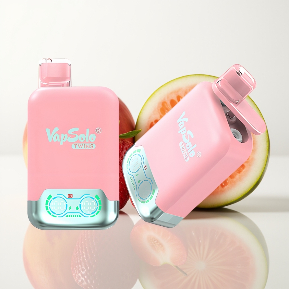 Vapsolo Twins 20000 Puffs Doble Tanque Fresa Helada Mango Melocotón Sandía