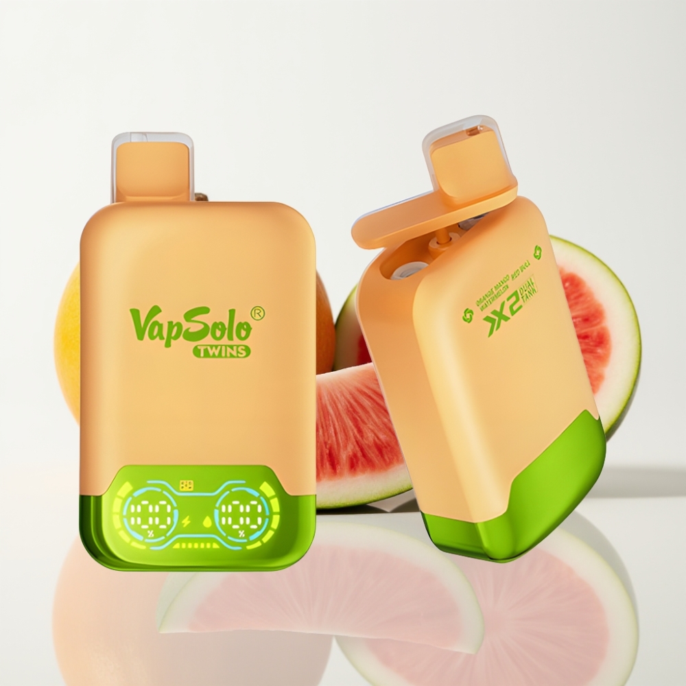 Vapsolo Twins 20000 Puffs Naranja Mango Sandía Toro Rojo